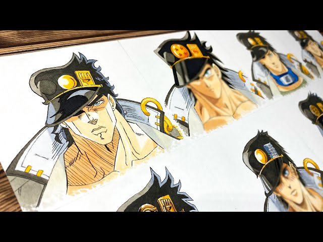 How to Draw Jotaro Kujo from Jojo Part 6 