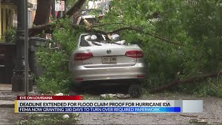 FEMA deadline extended for Hurricane Ida