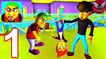 Scary Robber Home Clash - Gameplay Walkthrough Part 1 - Tutorial and Levels 1-7 (iOS, Android)