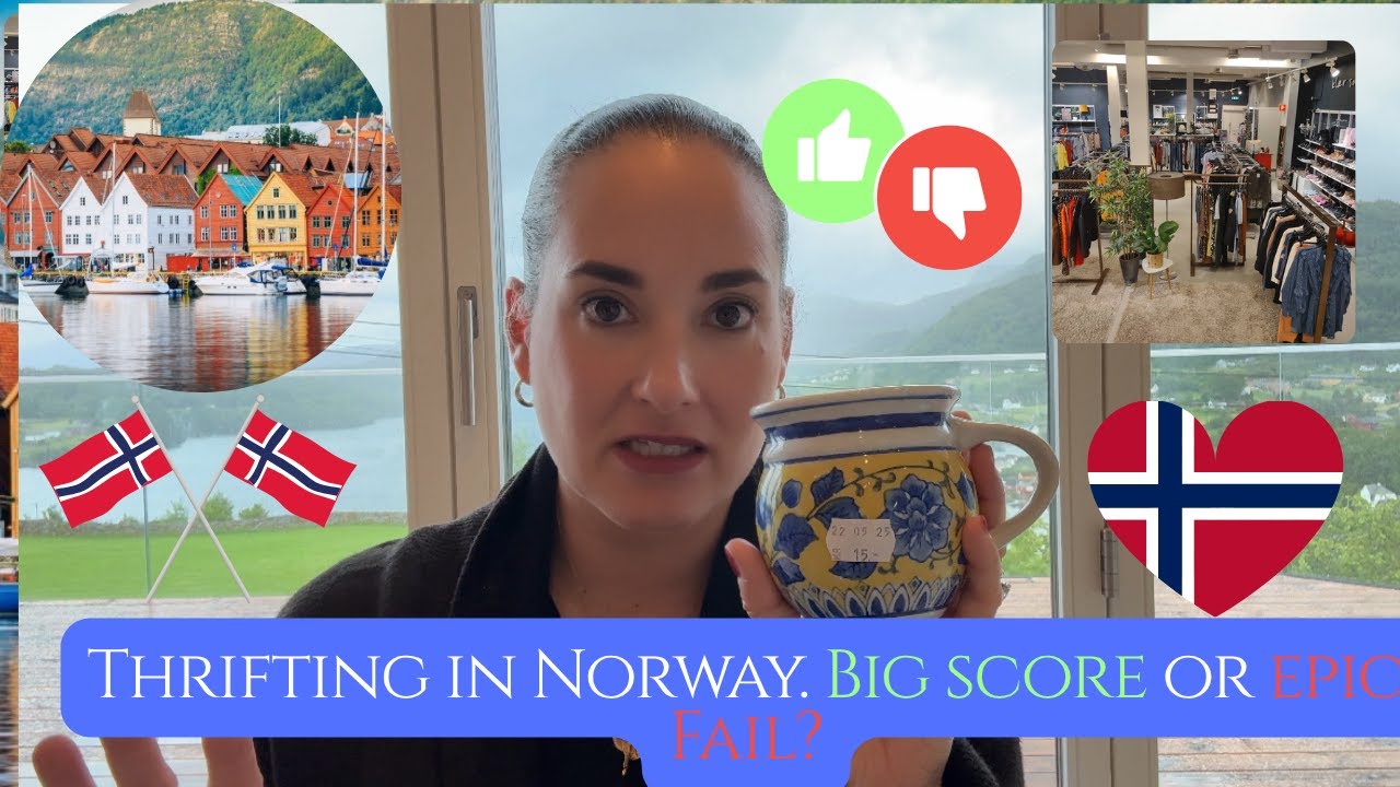 Thrifting IN NORWAY! Thrifting for my new home , Day 1 💰🤑