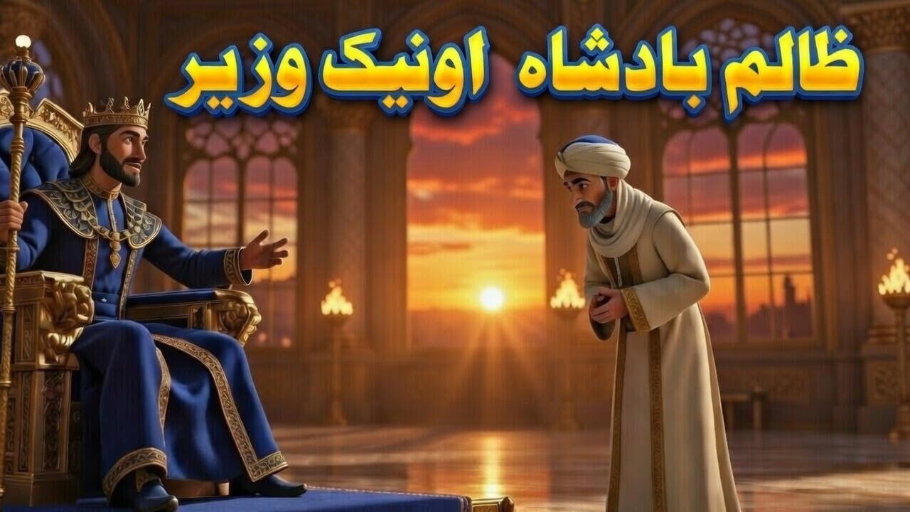 ظالم بادشاہ او نیک وزیر | Pashto education story  Pashto cartoon | Ai Genarat video