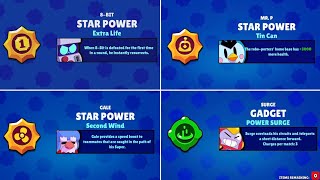 All Removed Gadgets and Star Powers in Brawl Stars (Gameplay)