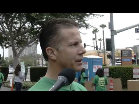 UCI Medical Center workers walkout on strike - 2013-05-21