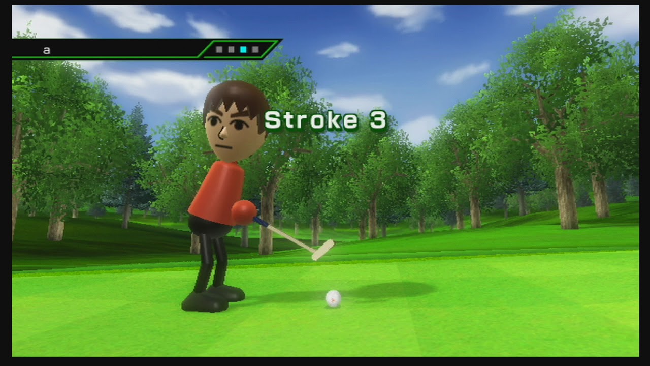 Wii Sports Golf 3 players!!!!