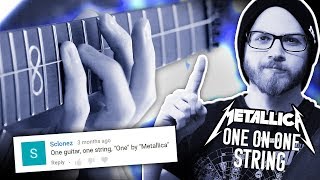 Metallica's "One" Played On 1 String! | Pete Cottrell chords