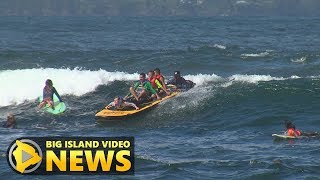 Surfers Healing Catches Waves In Hilo (Dec. 1, 2017)