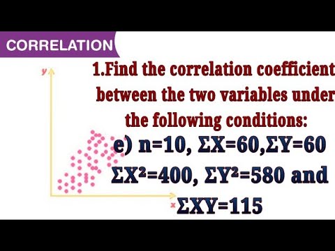 1.e) find the correlation coefficient between the two variables under ...