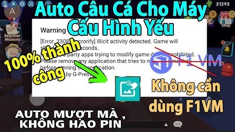 Auto câu cá Play Together không cần F1VM hay VMOS. Dành cho máy yếu - hao pin cực ít , cực mượt