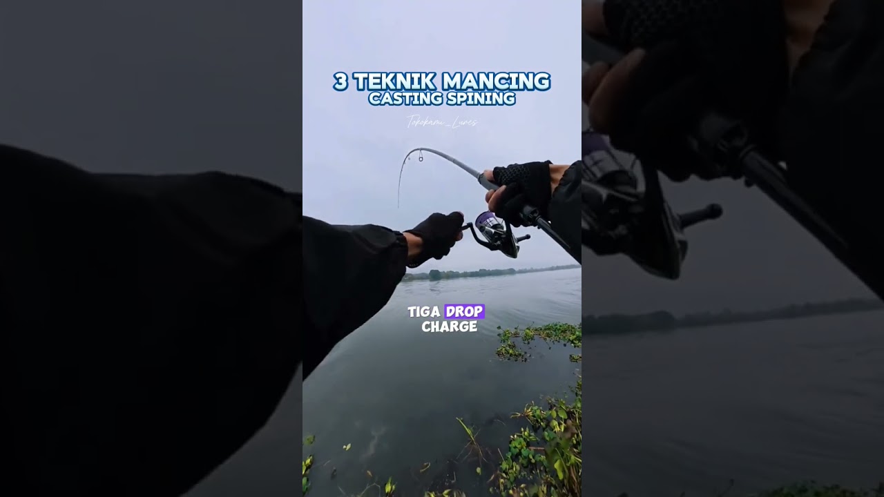 3 teknik mancing casting spining