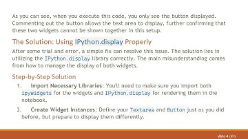 How to Display Multiple Widgets in Python