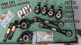 Suspension Overhaul Using Spherical Bushings - PCI Components & S3 Coilovers - 1988 Honda EF CRX Si