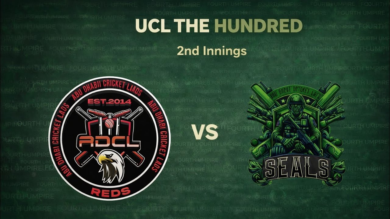 ADCL REDS 🆚️ ADCL SEALS|2nd Innings | UCL The Hundred | Fourth Umpire | Highlights 