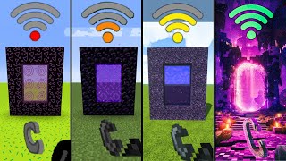 minecraft physics with different Wi-Fi