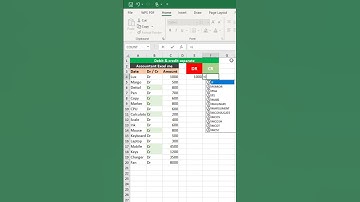 Debit and credit separate in excel