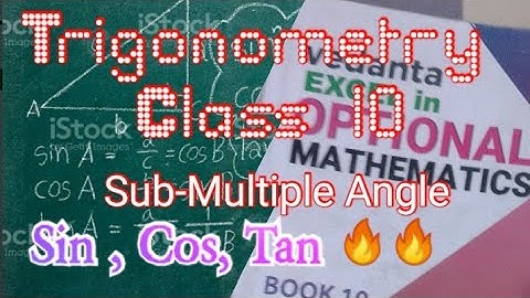 Trigonometry  | SubMultiple Angles |Trigonometry Class 10🔥🔥 #edusuburb #trigonometry