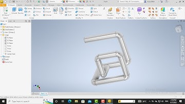 Create a pipe in Autodesk inventor 2023
