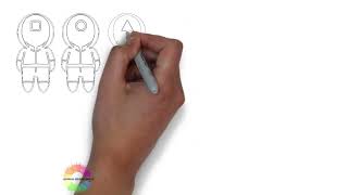 Kostenlosen Squid game ausmalbilder zum drucken für Kinder screenshot 4