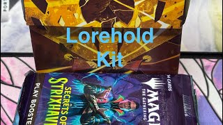 Lorehold pre-release kit and winnings! Magic the Gathering Secrets of Strixhaven. 