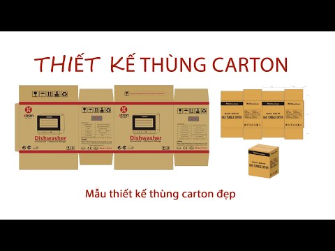 Thiết kế thùng carton bằng phần mềm Coreldraw- Mẫu thiết kế thùng carton đẹp 2021