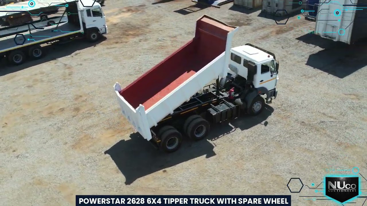 POWERSTAR 2628 6X4 TIPPER TRUCK WITH SPARE WHEEL | NUco Auctioneers