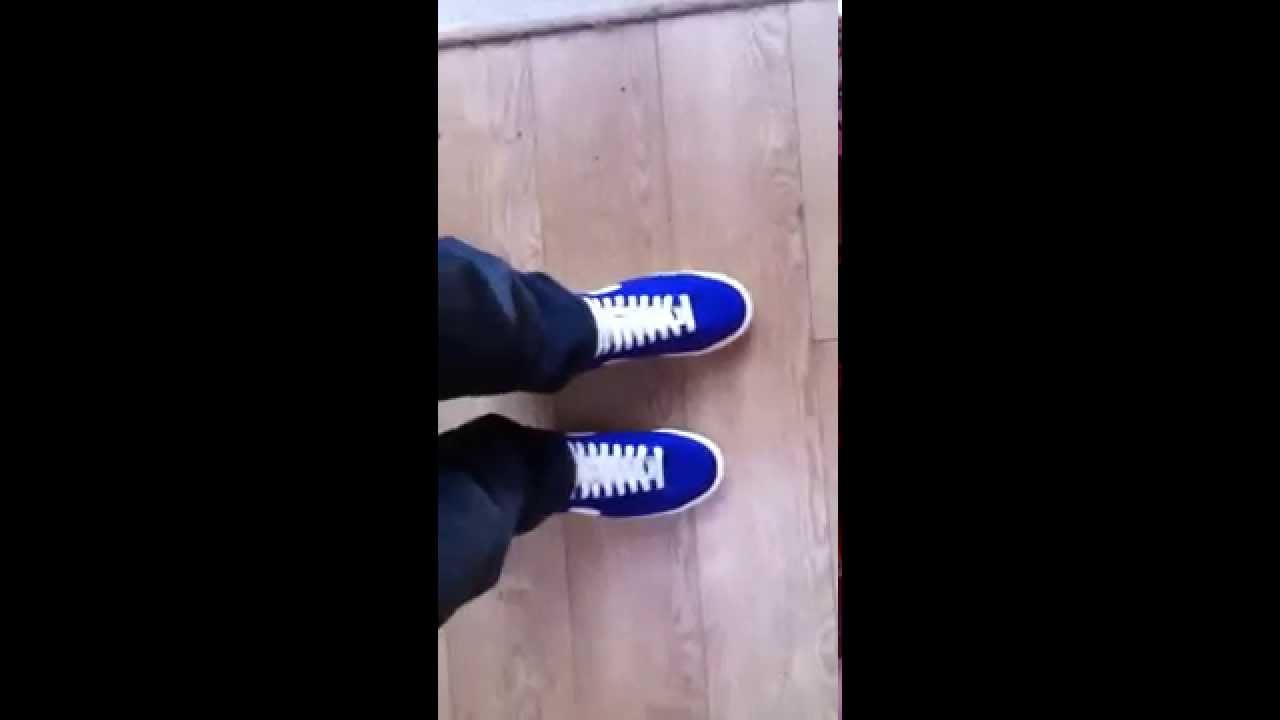 Nike Vintage Blazer Royal Blue on feet