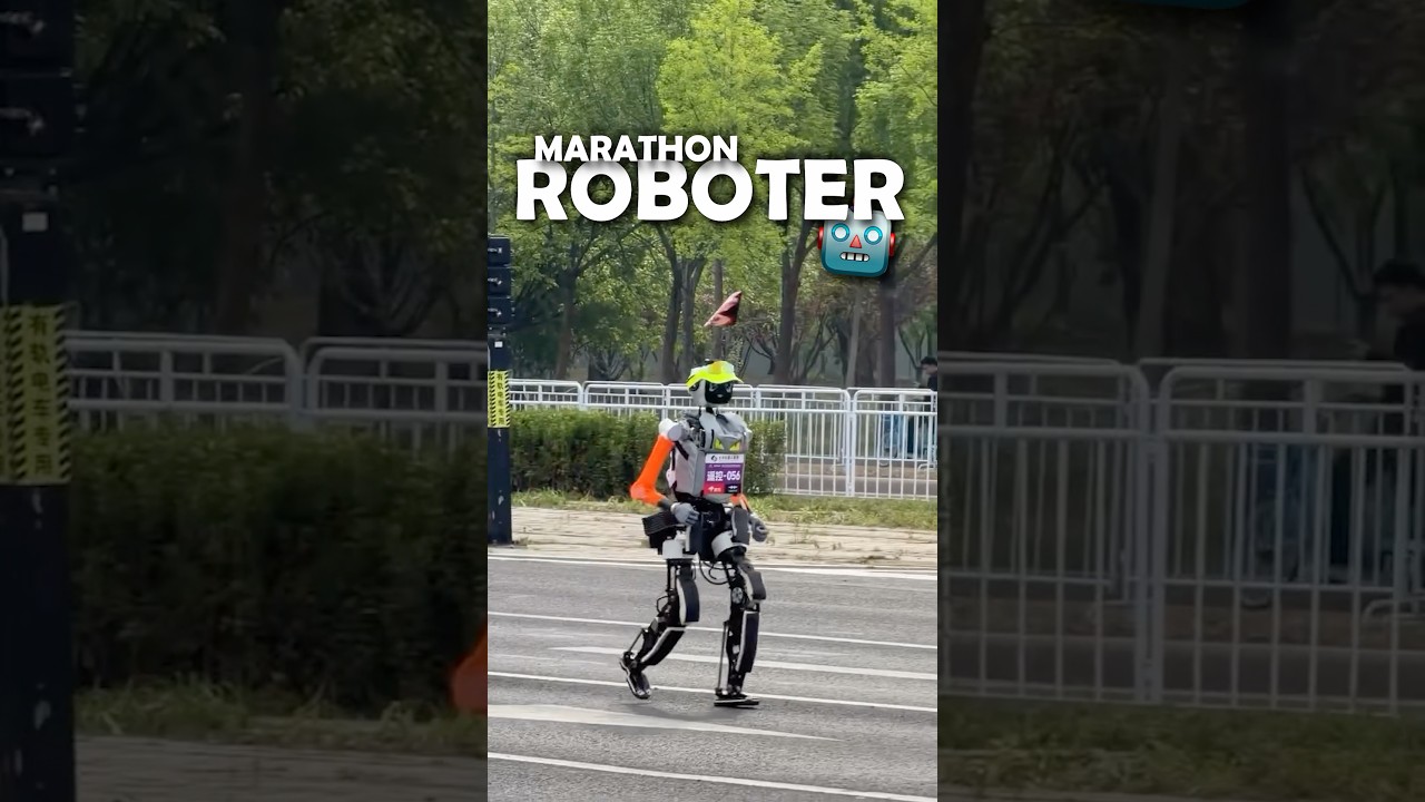 📰 Komplett absurd: Roboter gegen Menschen beim Halbmarathon | DasIstJay | #Shorts