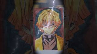 Drawing Zenitsu 💀💣| Demon slayer #shorts #demonslayer #zenitsu #kimetsunoyaiba #anime