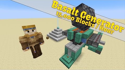 1.17 Minecraft Basalt Generator / Farm - 15,000 blocks per hour - Easy to follow tutorial