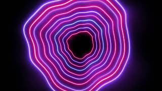 neon pulse wave lines on a black background