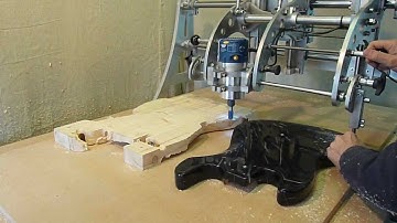 Clone 4D - Router Duplicator / Copy Carver - Guitar Body Duplicating.
