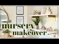 SMALL NURSERY MAKEOVER 2021 / COMPLETE TRANSFORMATION / MODERN DECORATING IDEAS / SMALL KIDS BEDROOM