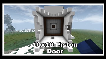 10x10 Piston Door in Mini Block Craft