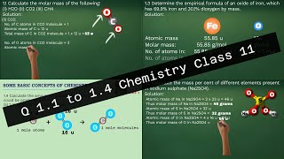 NCERT Solution Q 1.1 to 1.4 chapter 1 Chemistry Class 11 CBSE screenshot 1
