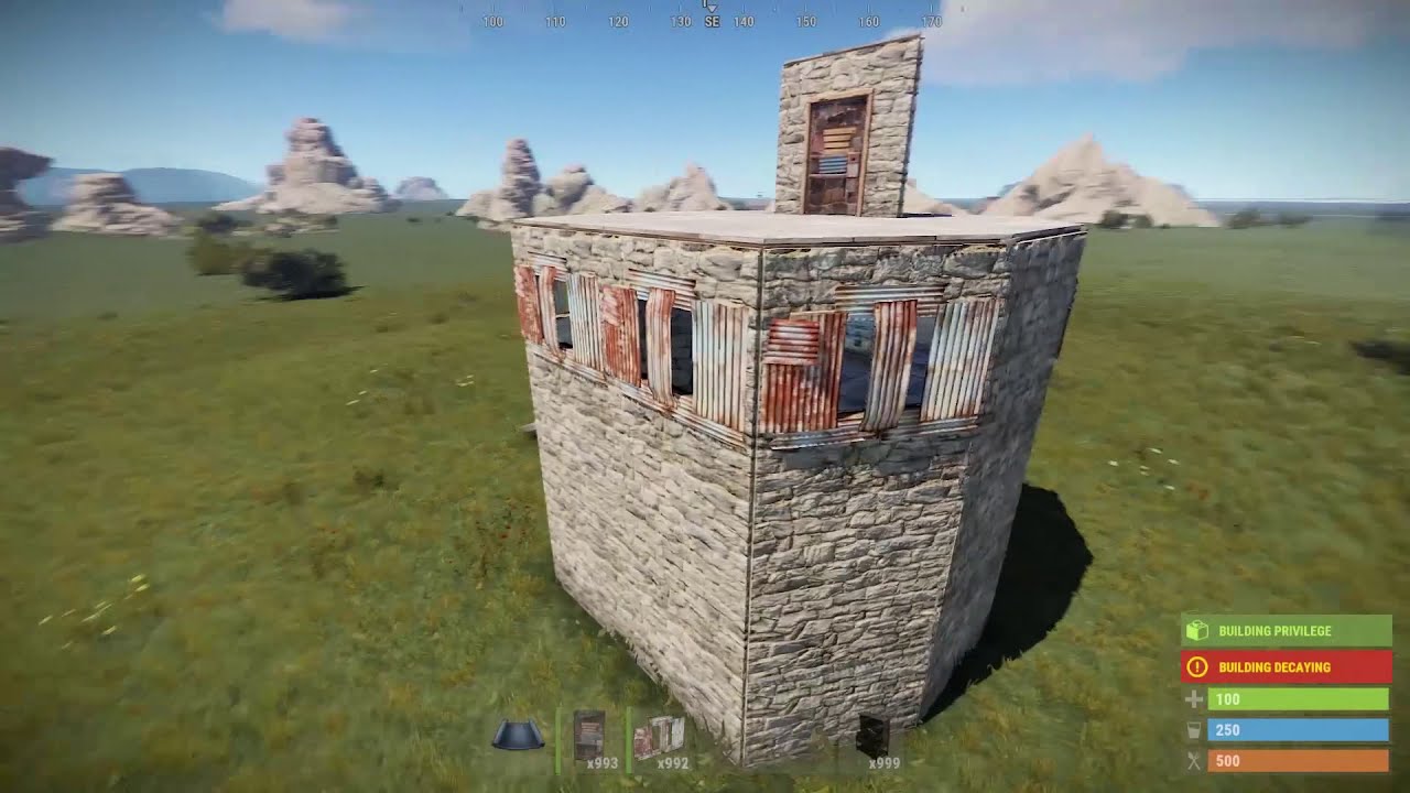 Rust Double Bunker Base for Solo/Duo/Trio - YouTube