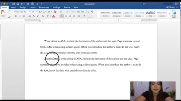 Citing In-Text in ASA