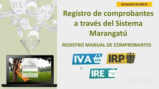 Webinar  Registro Manual de Comprobantes a través del Sistema Marangatu