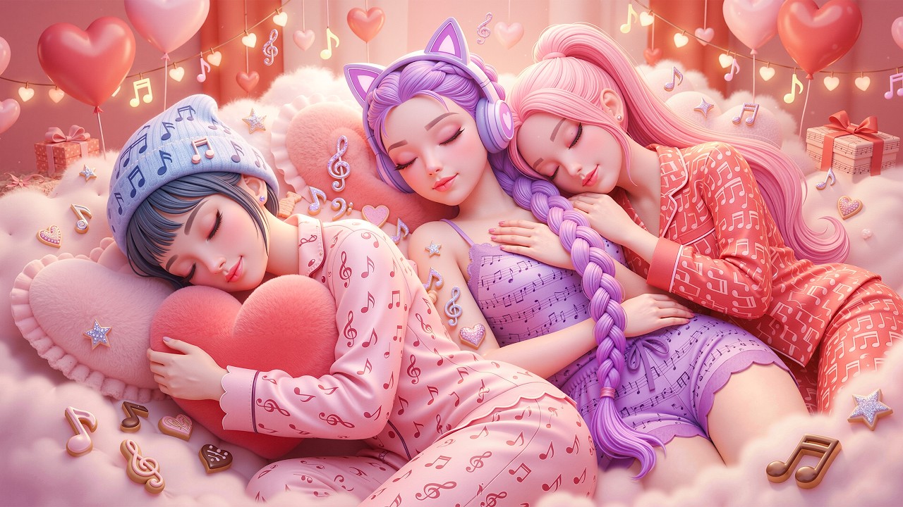 Fall into Deep Sleep 🌙 Sleep Instantly in 3 Minutes with Rumi, Mira & Zoey 💖 Calm Your Mind