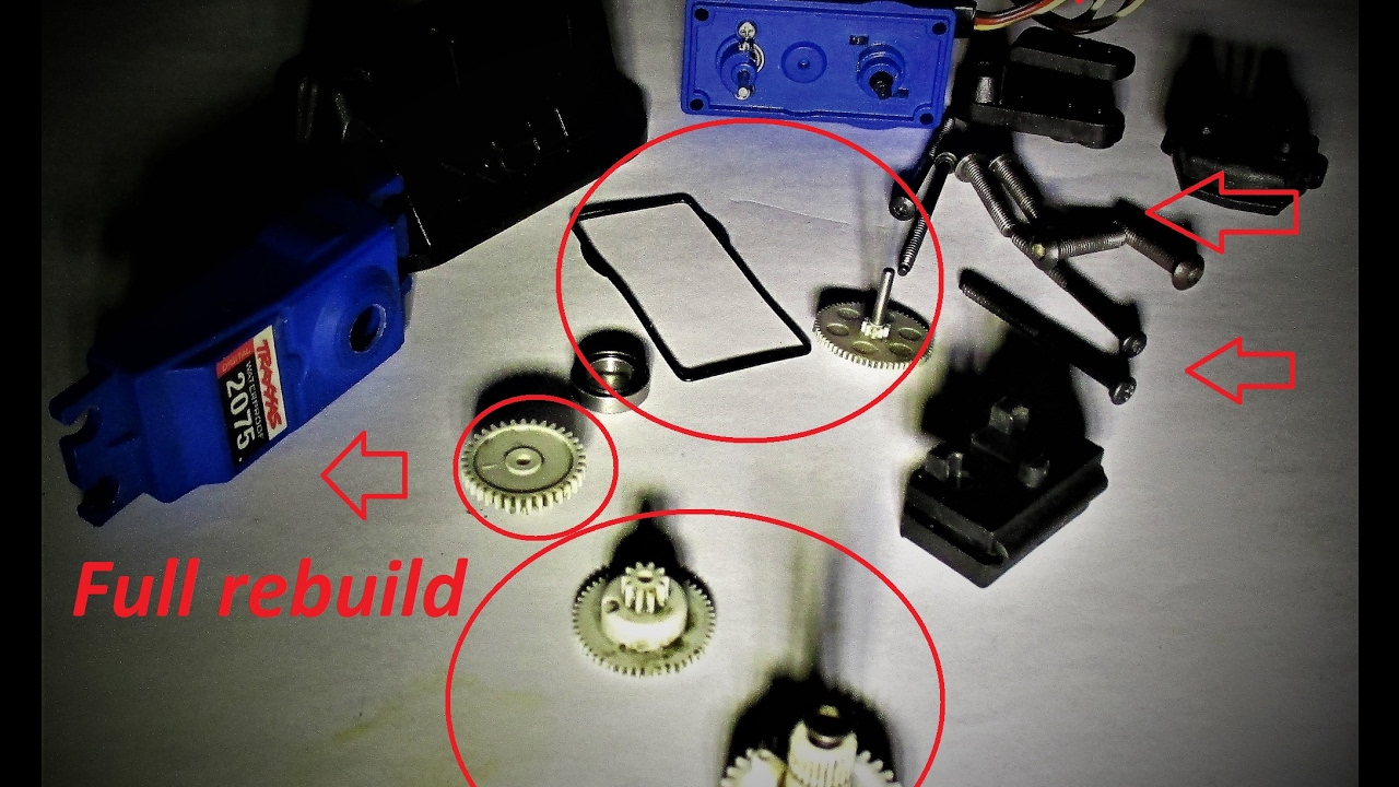 Traxxas revo 3.3 servo rebuild for racing car truck rc 2017 proper full