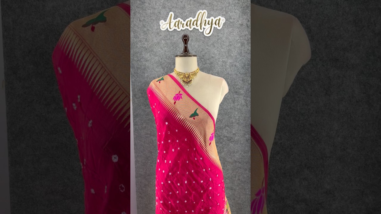 Soft Viscose Rich Paithani Patola Fusion Saree