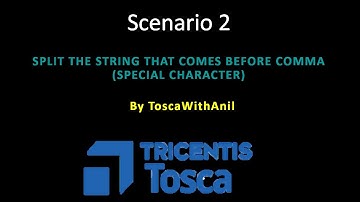 Scenario_2: Split the String into individual buffers that comes before a comma or special character.