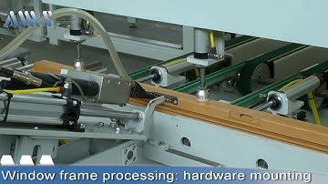 TWin line: routing, hardware and gasket mounting on window frames elements