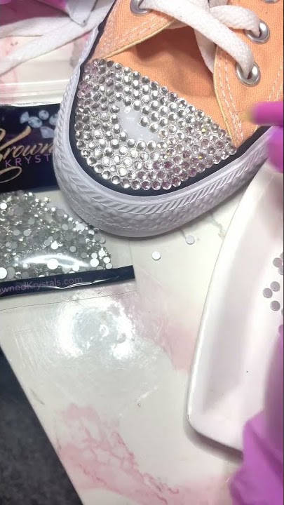 Learn how to Bling your shoes!👀💎💖