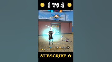 1 v 4 elight moment 🫡 #shorts #free fire