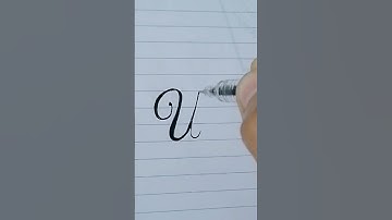 Cursive Letter "U", Calligraphy SUBSCRIBE if you like this video #shorts #youtubeshorts