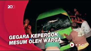 Detik-detik Penangkapan Sopir Angkot yang Tabrak Mati Satpam!