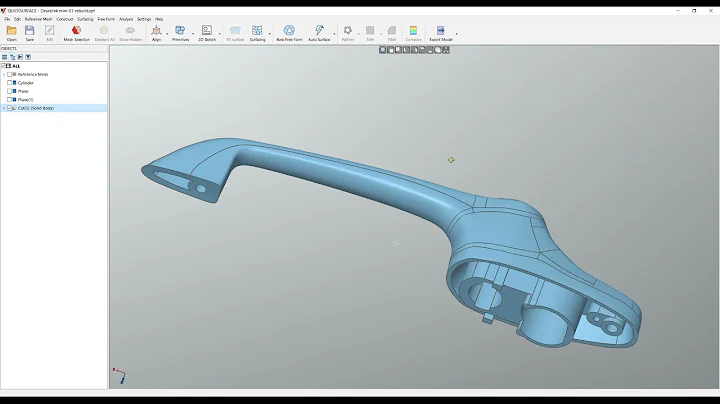 Hybrid reverse engineering with QUICKSURFACE - simple, efficient, powerful.