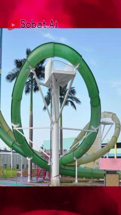 Moment menegangkan ketika terjebak di dalam Perosotan air #seluncuranair #reels #nyata #ai
