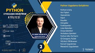 İÜC Python Uygulama Geliştirme Atölyesi 2 - Python Dersleri, Python Eğitimi