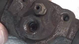 1965 Ford Falcon Part 2 of 3 Replacing the Wheel Cylinder and Bleeding Brakes all Alone by PawPaw