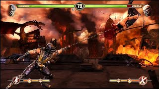 Mortal Kombat Komplete Edition Gameplay Walkthrough Scorpion Vs Baraka